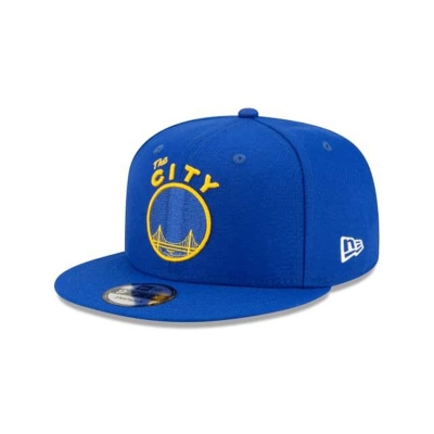 Sapca New Era Golden State Warriors NBA Hardwood Classic Nights 9FIFTY Snapback - Albastri